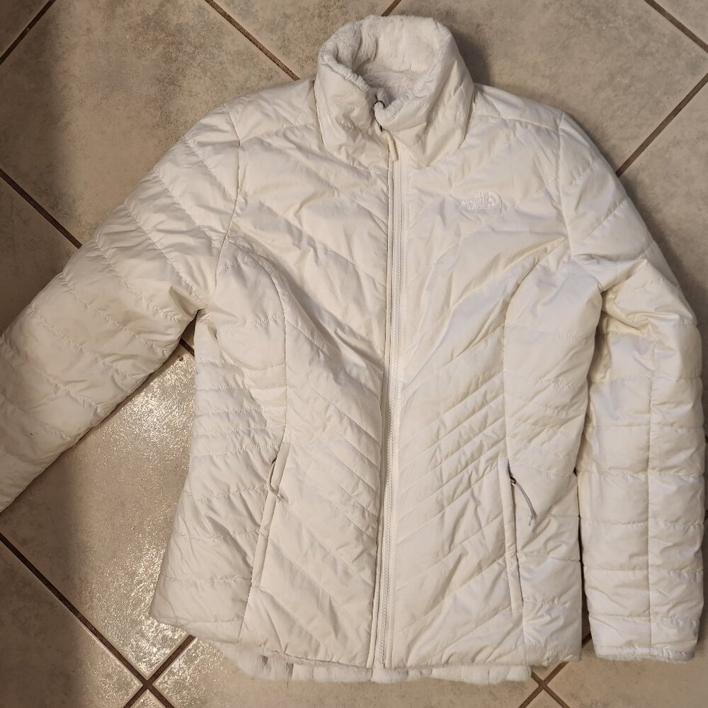 White Women's Reversible The North Face Jacket Sz Medium